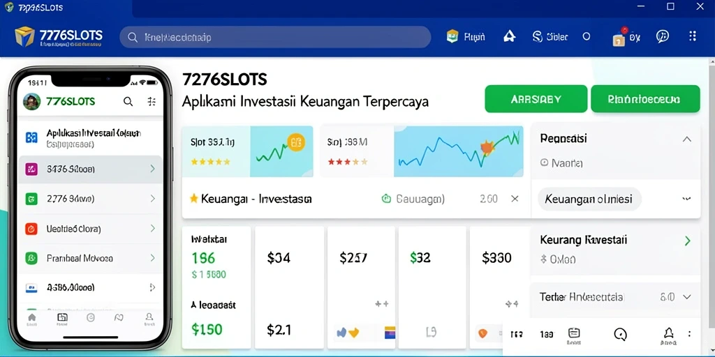 Tampilan antarmuka aplikasi Investasi 7276SLOTS yang modern dan user-friendly.
