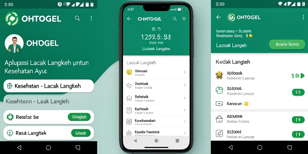 Antarmuka OHTOGEL yang menampilkan fungsi Lacak Langkah.