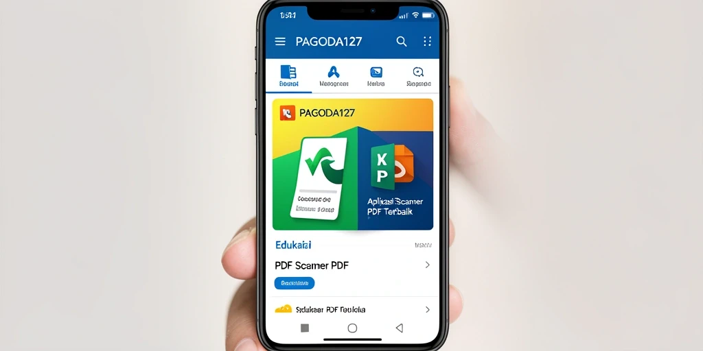Antarmuka sederhana dan efisien dari aplikasi Scanner PDF.