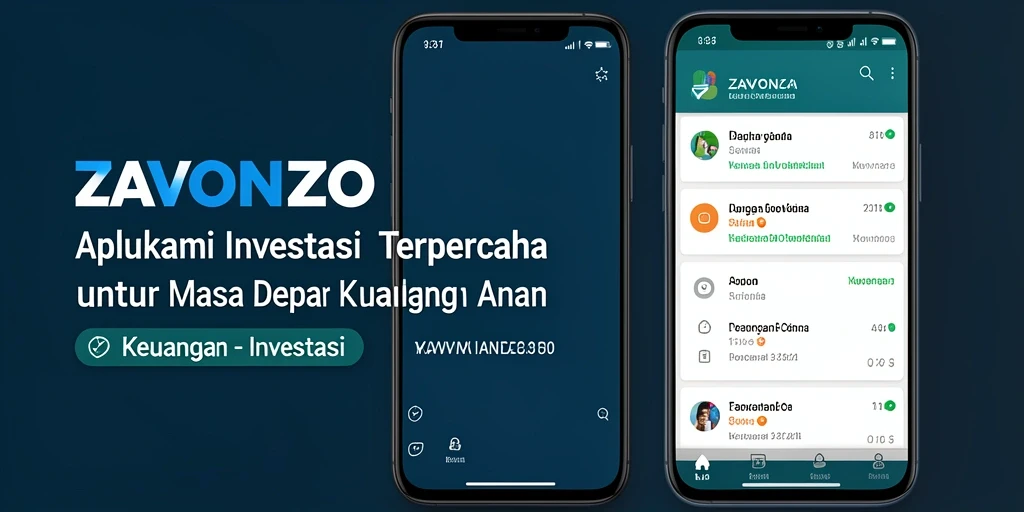 Antarmuka pengguna ZAVONZO yang menarik dan fungsional untuk investasi.