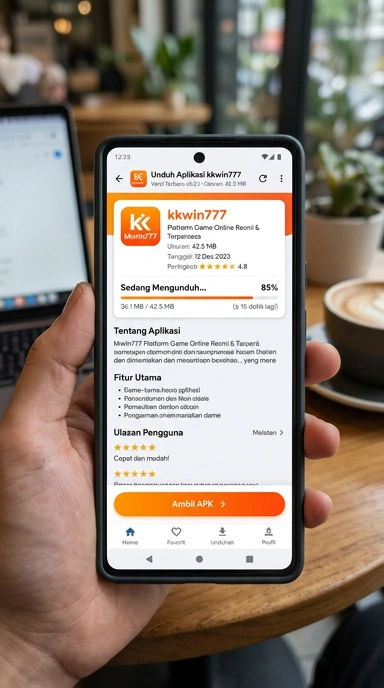 Tampilan halaman APK kkwin777